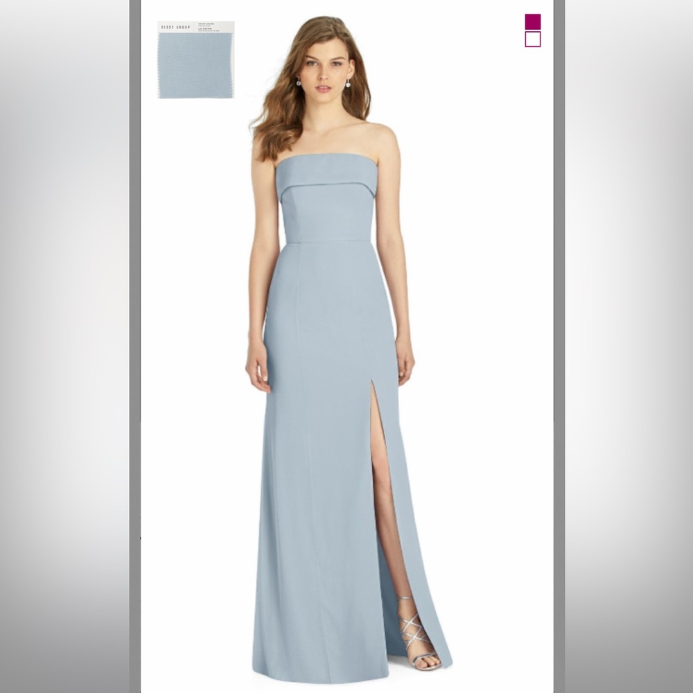 BELLA BRIDESMAIDS DRESS Dessy Collection BB139 IN MIST
LUX CHIFFON size 4